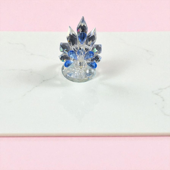 Swarovski Other - Elegant Blue and Silver Crystal Jewelry Piece